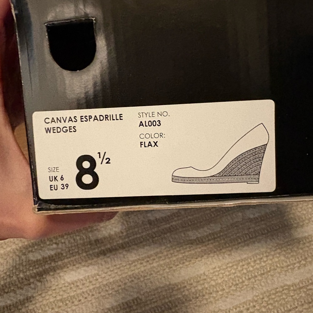 J. Crew Flax Canvas Espadrille Wedges